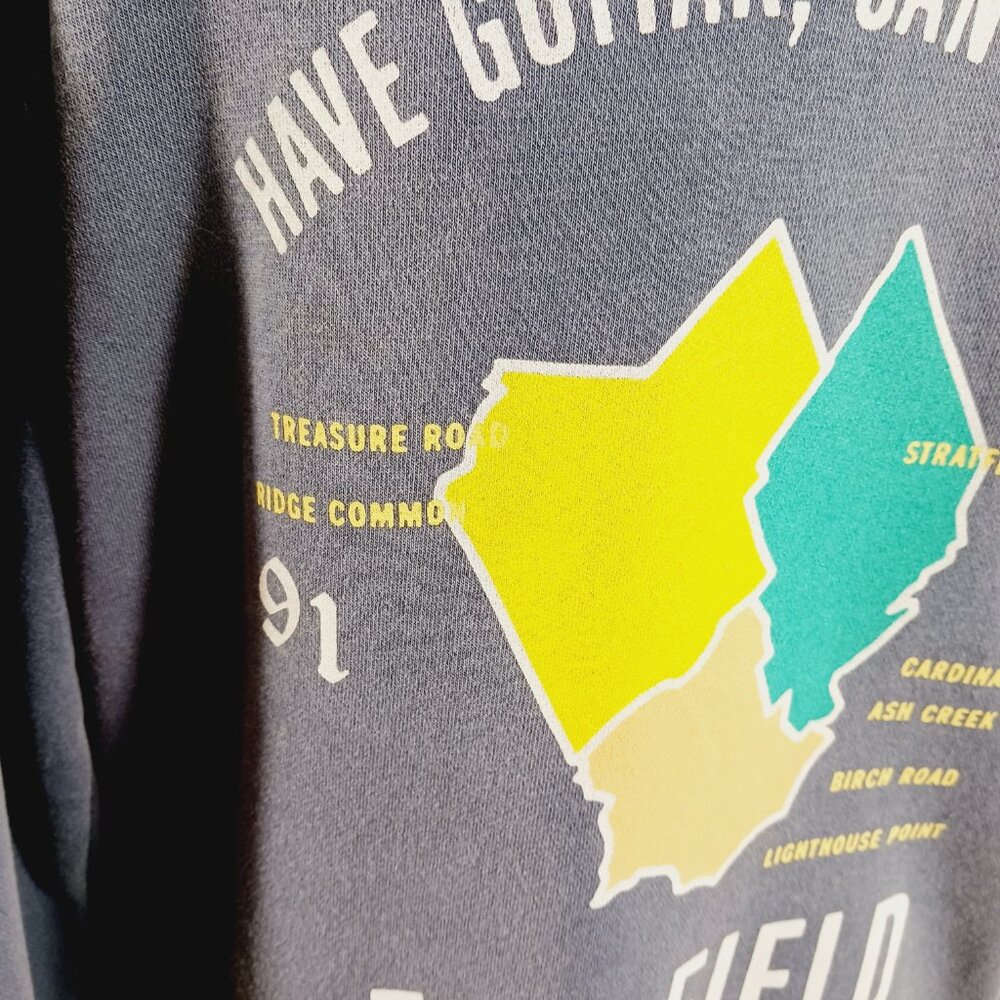 John Mayer Rare Basement Brigade Hooded Sweatshirt Blue/Gray Small, Fairfield CT - Picture 10 of 16